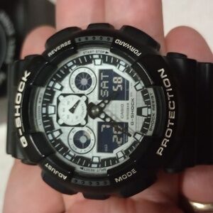 G-Shock by Casio black and white watch
